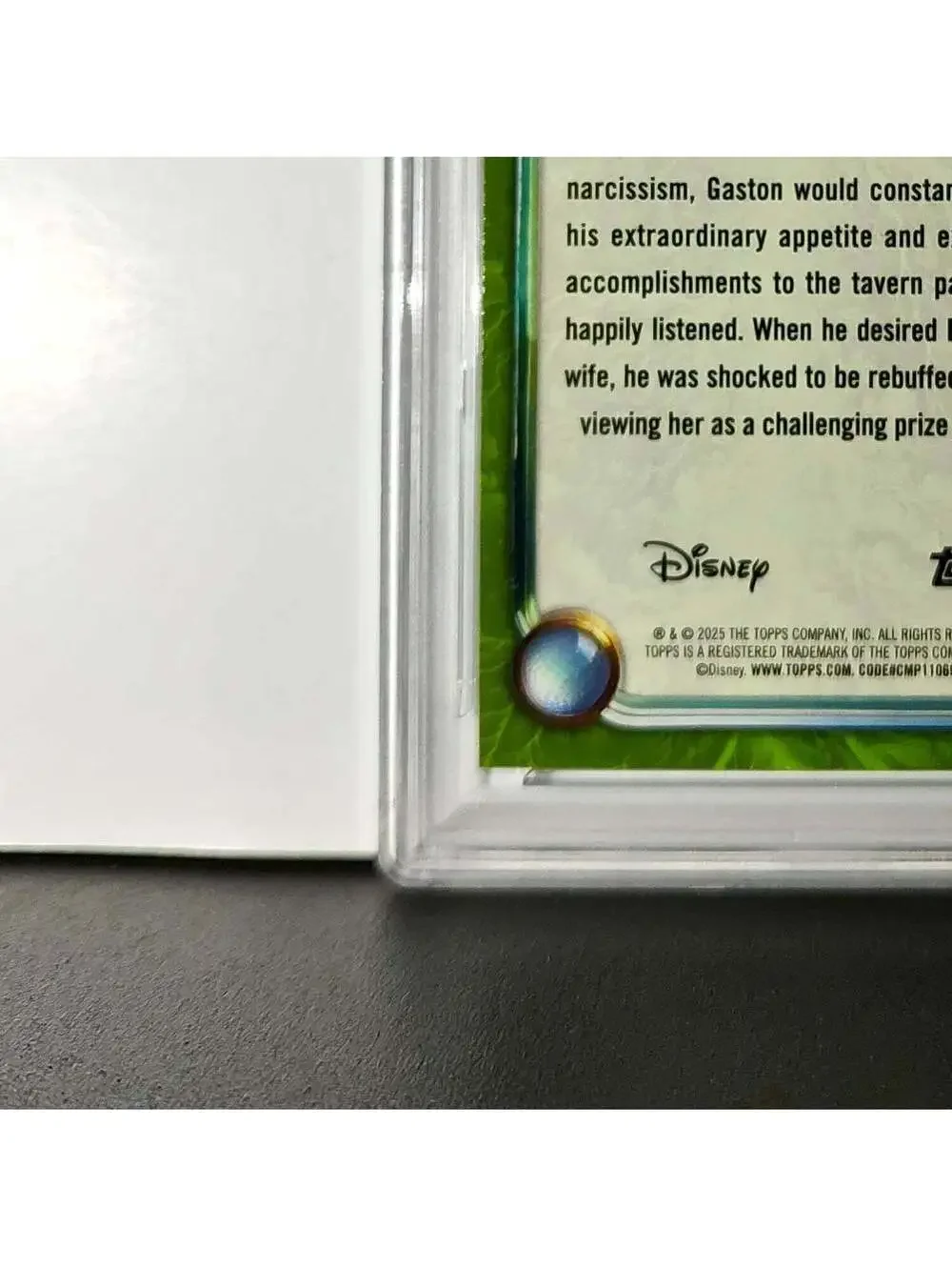 Gaston 2025 Topps Disney Wonder #177 Card Beauty and the Beast PSA 9 MT